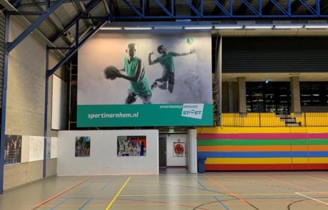 Sportbedrijf Arnhem binnenreclame