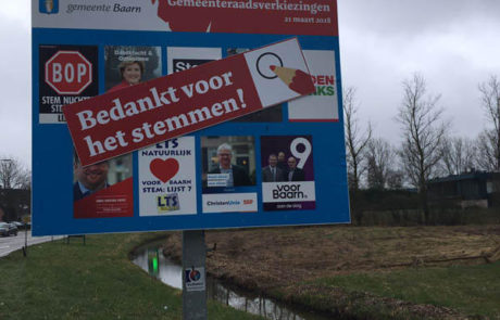 Verkiezingsbord Baarn