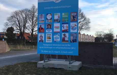 Verkiezingsbord Den Helder