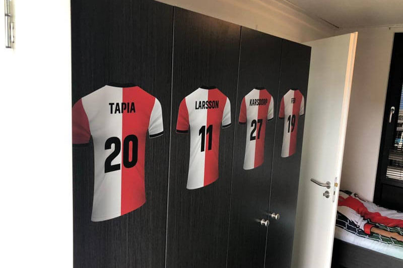 Feyenoord vakantiehuis kast